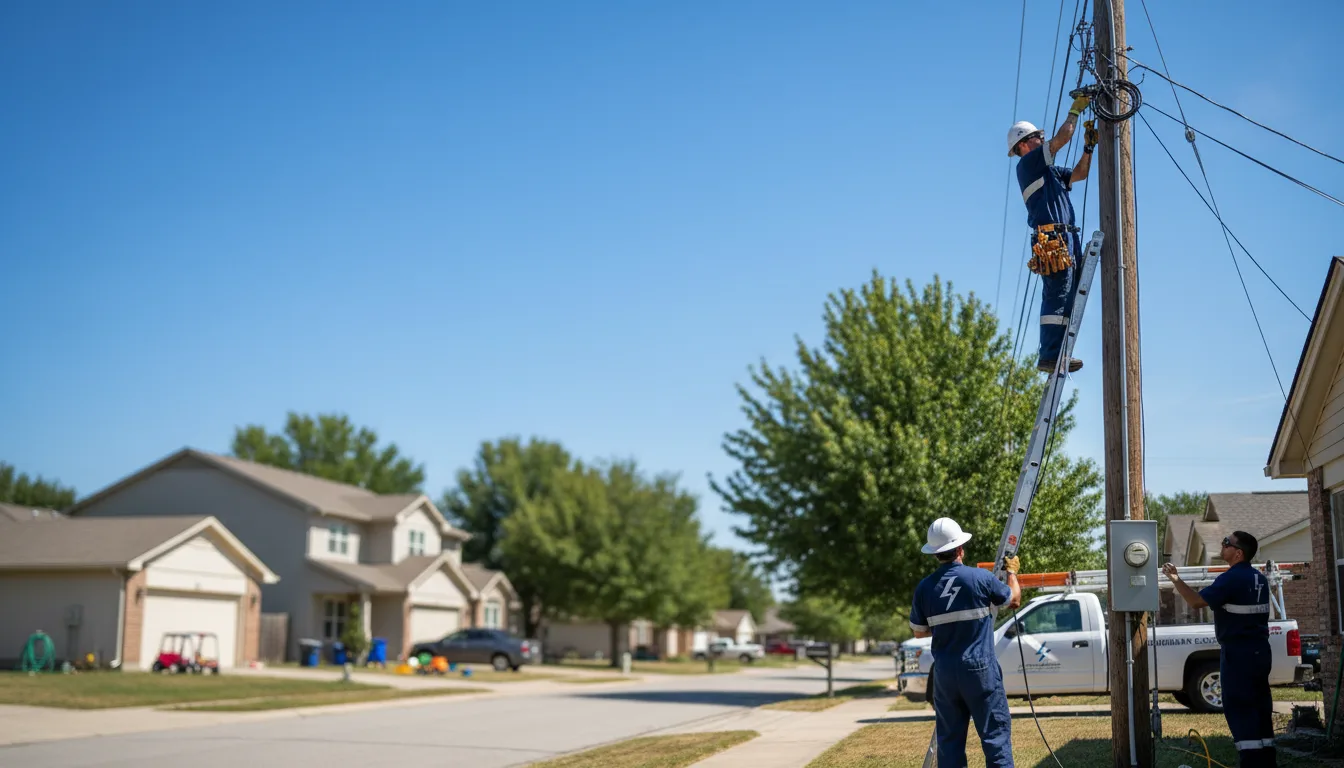Residential electrician providing installation services in Kaneville, IL